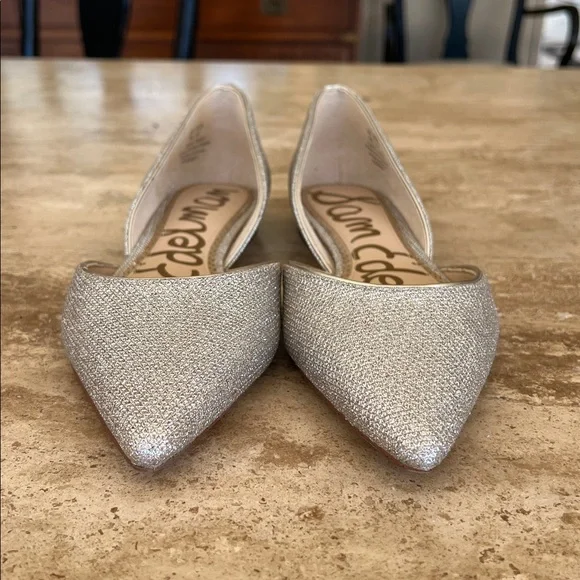 NEW Sam Edelman Rodney Metallic Gold D'Orsay Flats/Sz. 7M - Picture 2 of 9